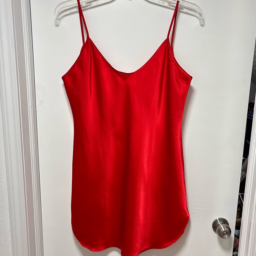 90s low back satin nightie, size xl